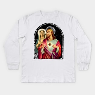 Our Lady of Saint Mary and Jesus Christ Kids Long Sleeve T-Shirt